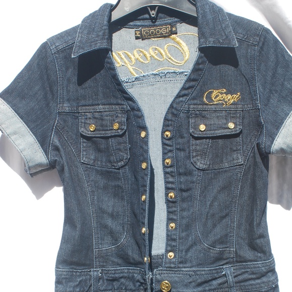 Coogi | Denim Jean One Piece - M - Picture 4 of 8